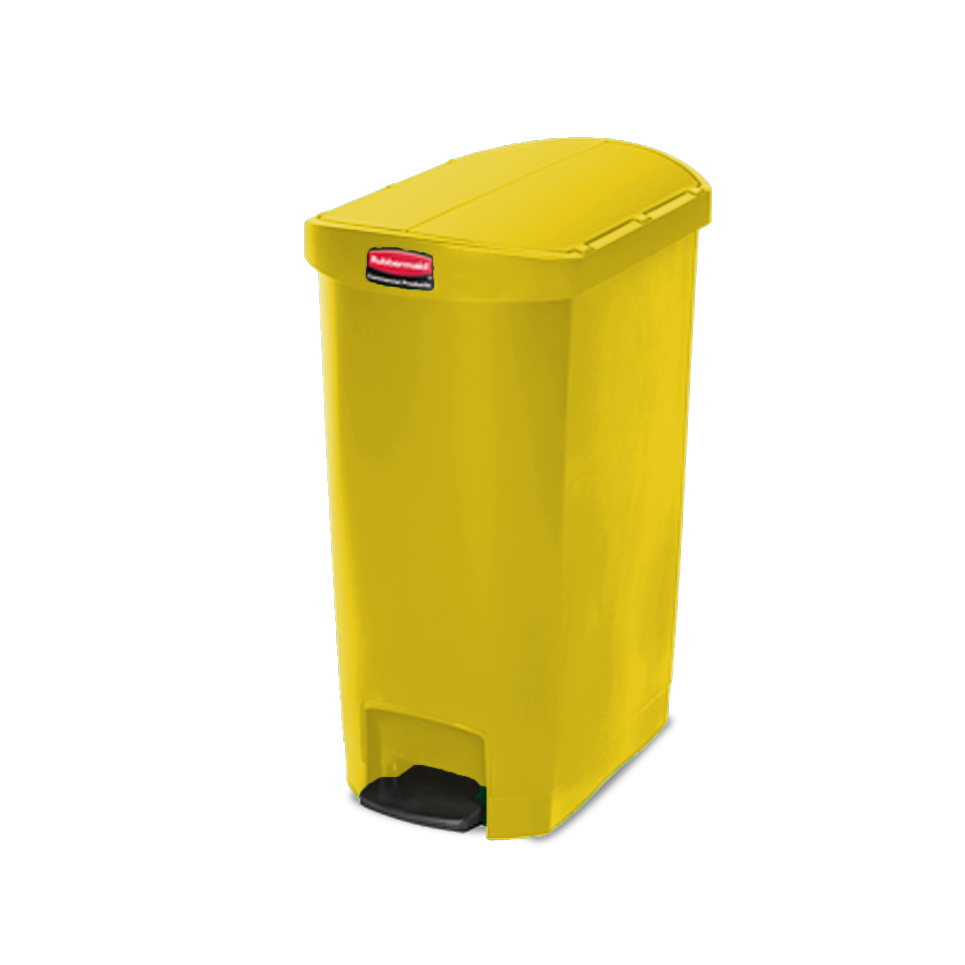 ถังขยะแบบเท้าเหยียบ ฝาถังเปิด 2 ด้าน Slim Jim® Step-On Container ขนาด 50 ลิตร สีเหลือง