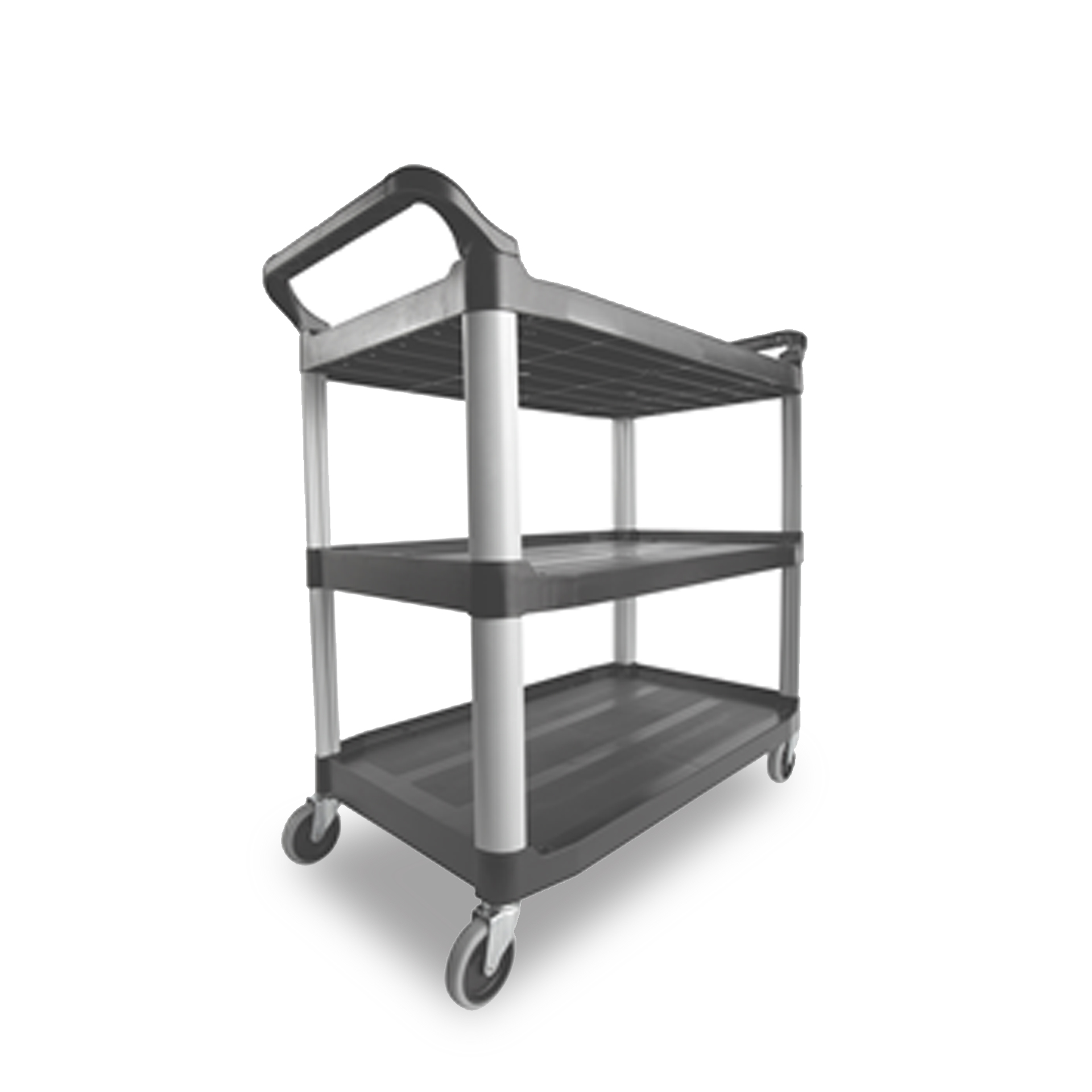 UTILITY CART, OPEN-SIDED-GRAY