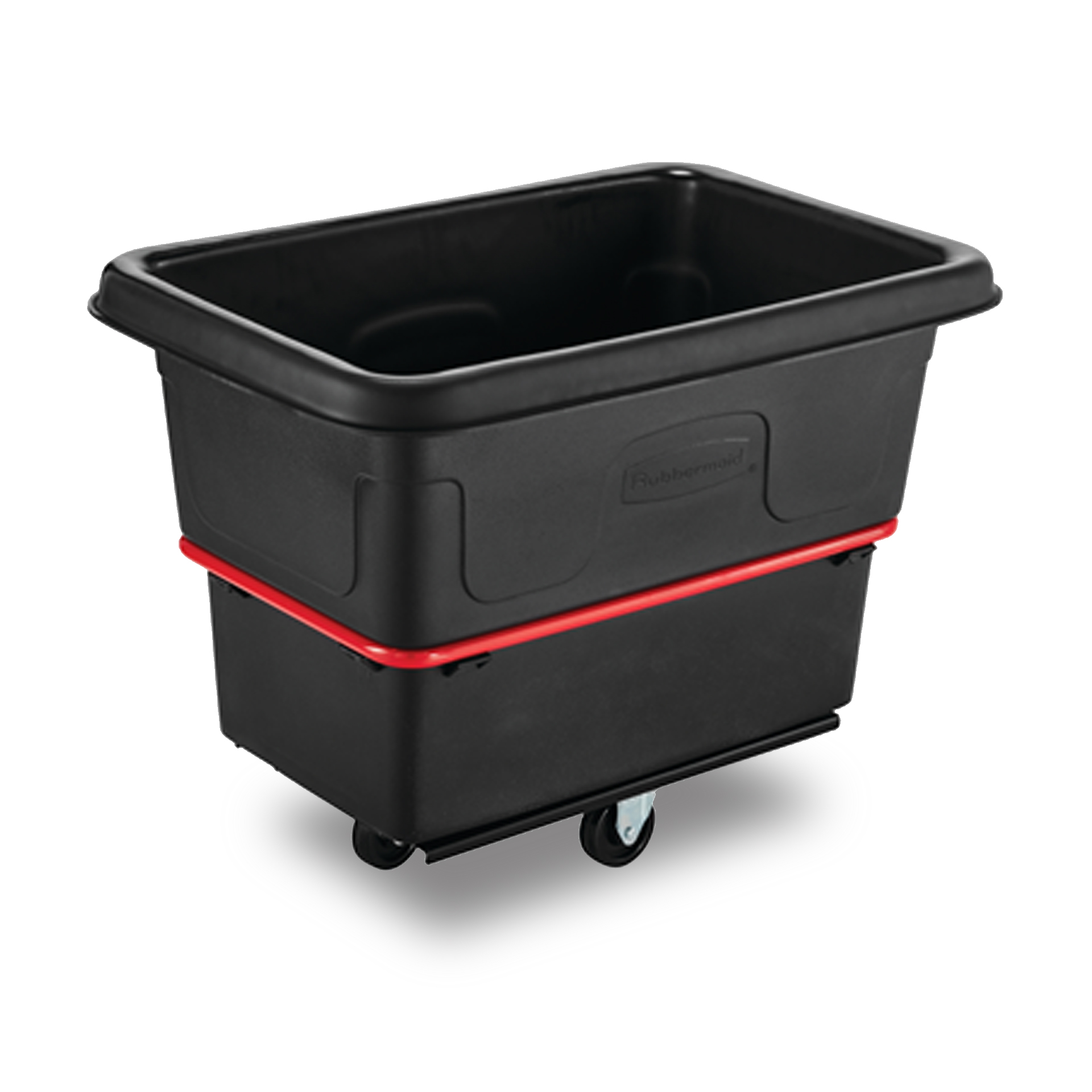 HEAVY DUTY UTILITY TRUCK 8 CUBIC FOOT WITH 4 IN CASTERS-BLACK