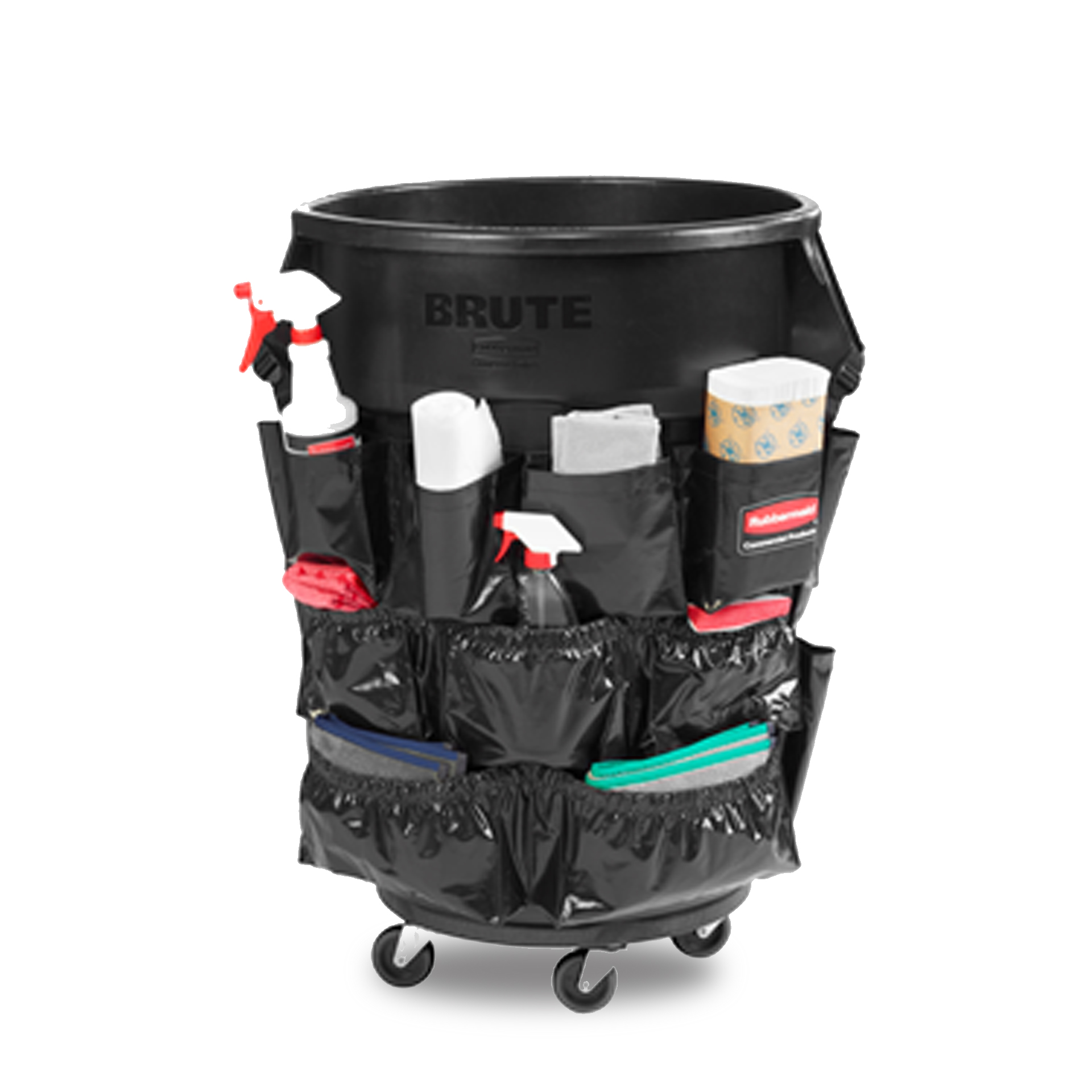 กระเป๋าไวนิลใส่อุปกรณ์ทำความสะอาด รุ่น Executive Series™ อุปกรณ์เสริมถังขยะ - BRUTE® Caddy Bag สีดำ