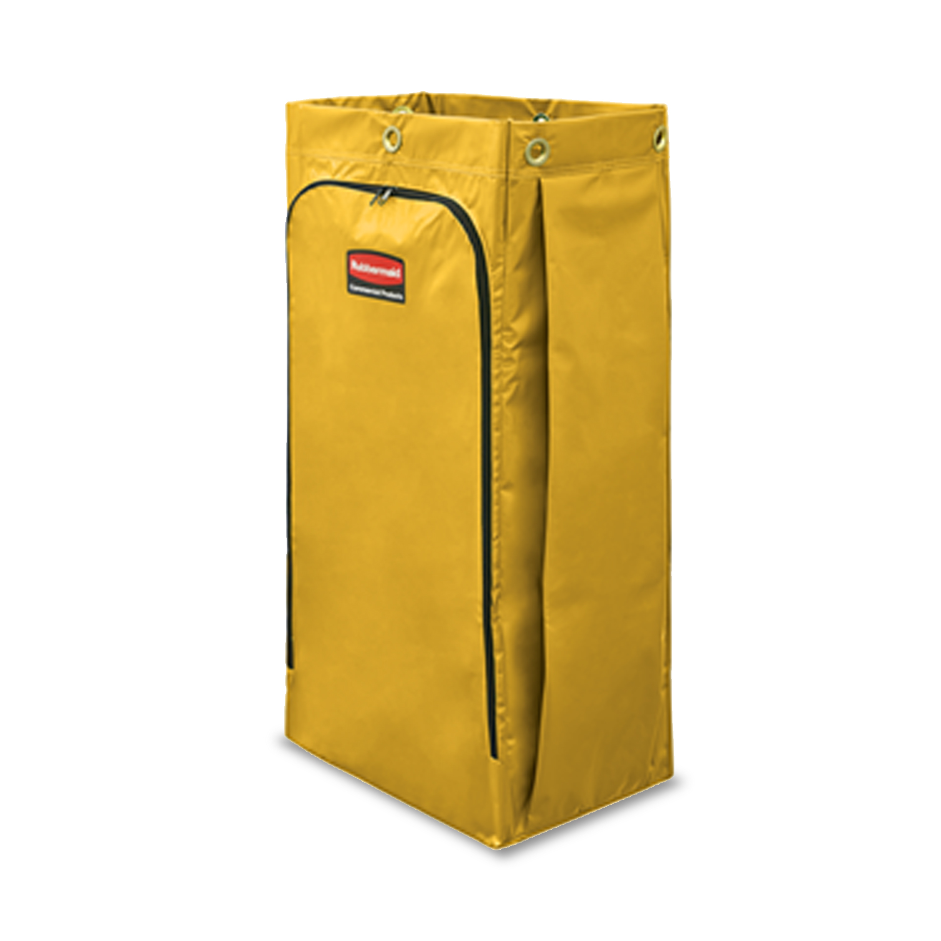 กระเป๋าไวนิล สำหรับรถเข็นทำความสะอาด ขนาด 34 แกลลอน สีเหลือง