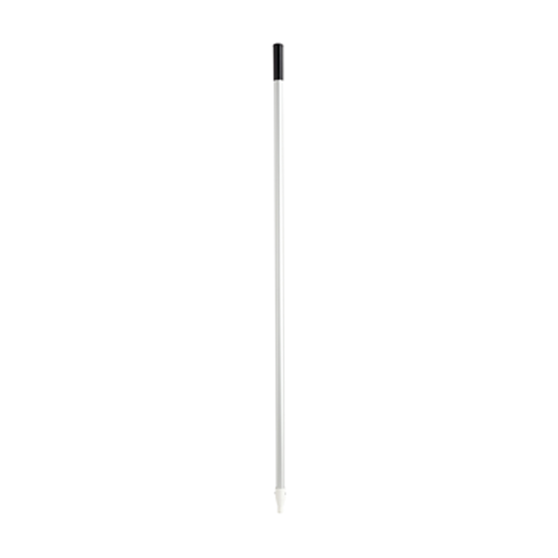 ALUMINUM HANDLE,THREADED PLASTIC TIP,VINYL GRIP-GRAY