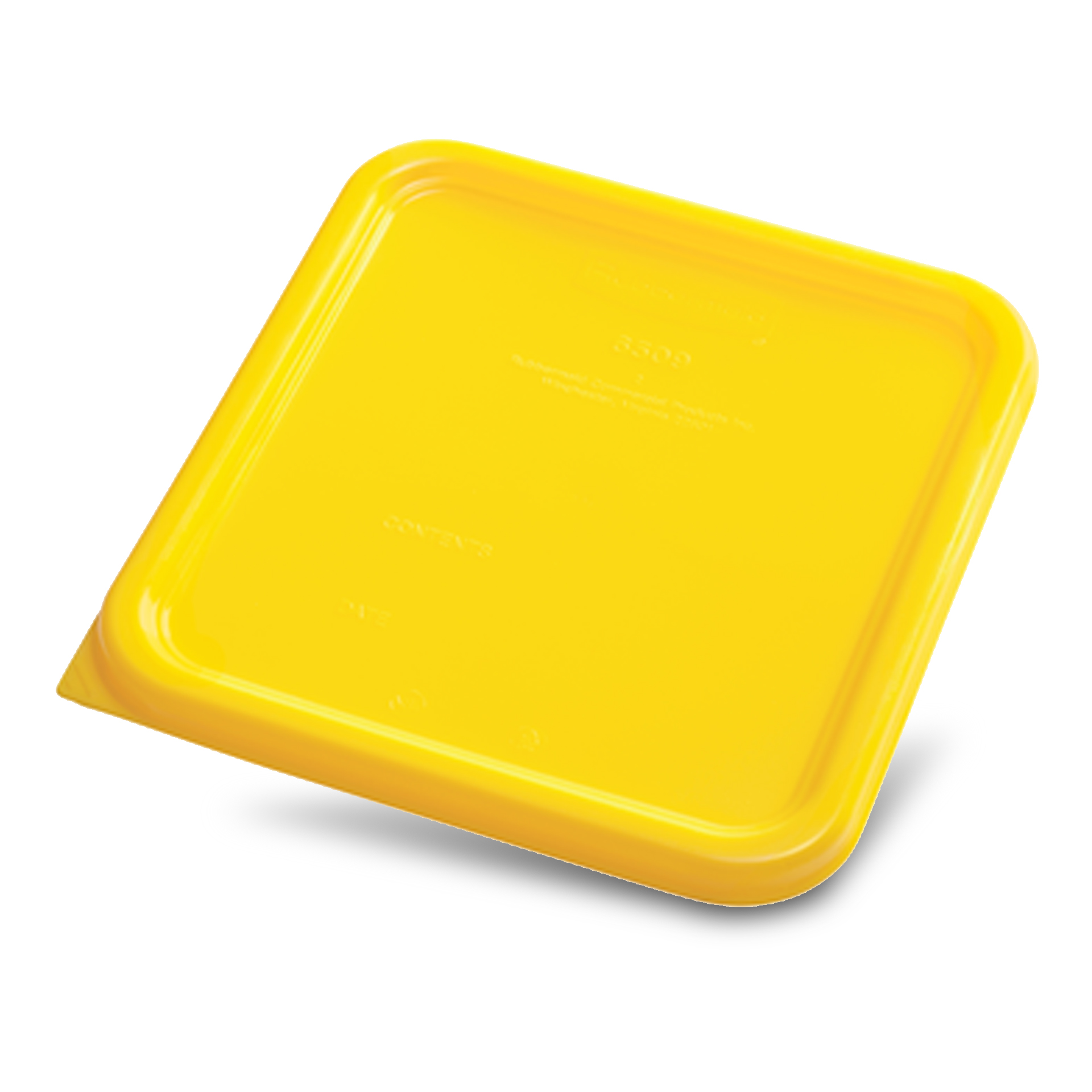 ฝาปิดสี่เหลี่ยม สำหรับกล่องเก็บวัตถุดิบ Square Container ขนาด 4 qt และ 8 qt สีเหลือง
