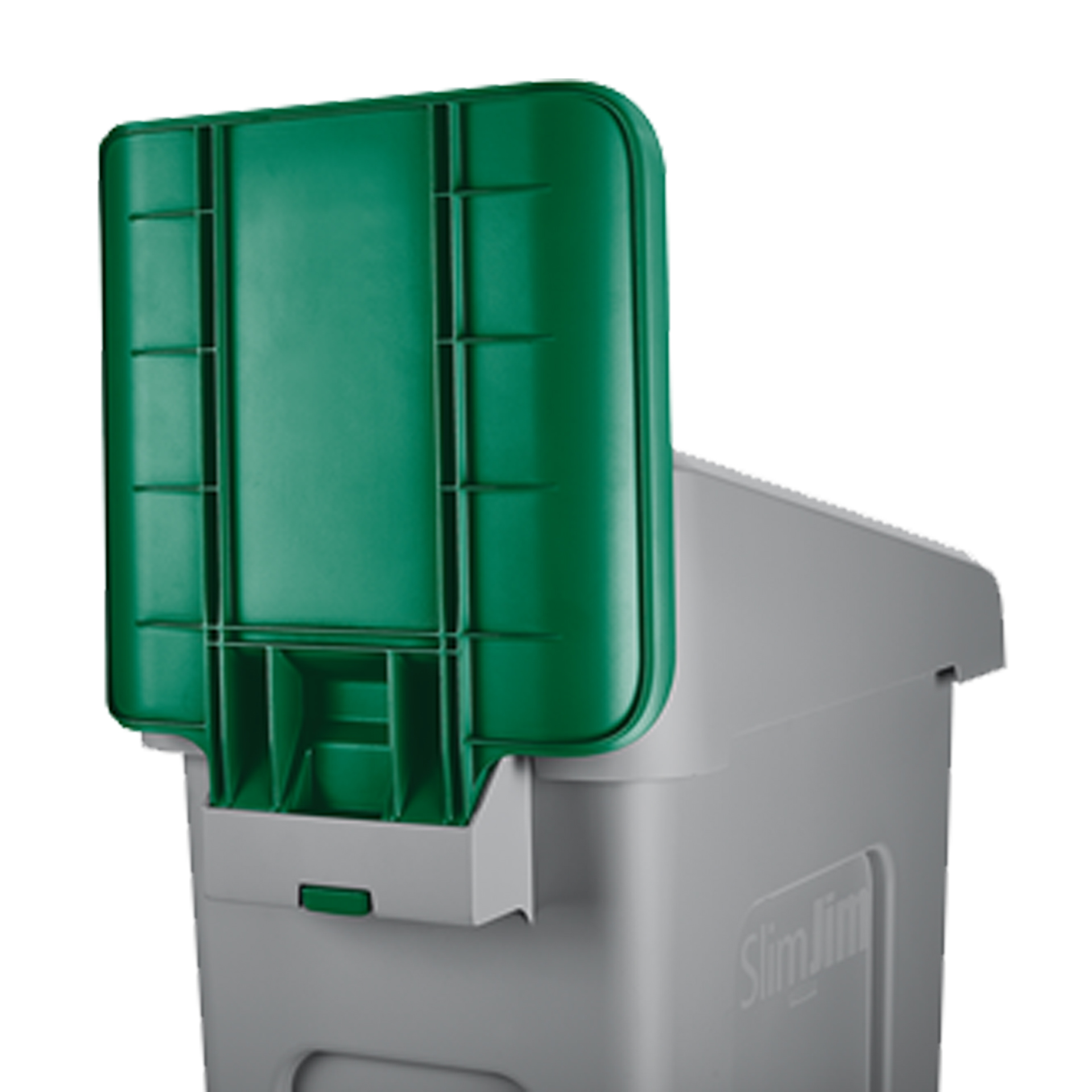 ป้ายสำหรับถังขยะรีไซเคิล Slim Jim® Recycling Station สีเขียว
