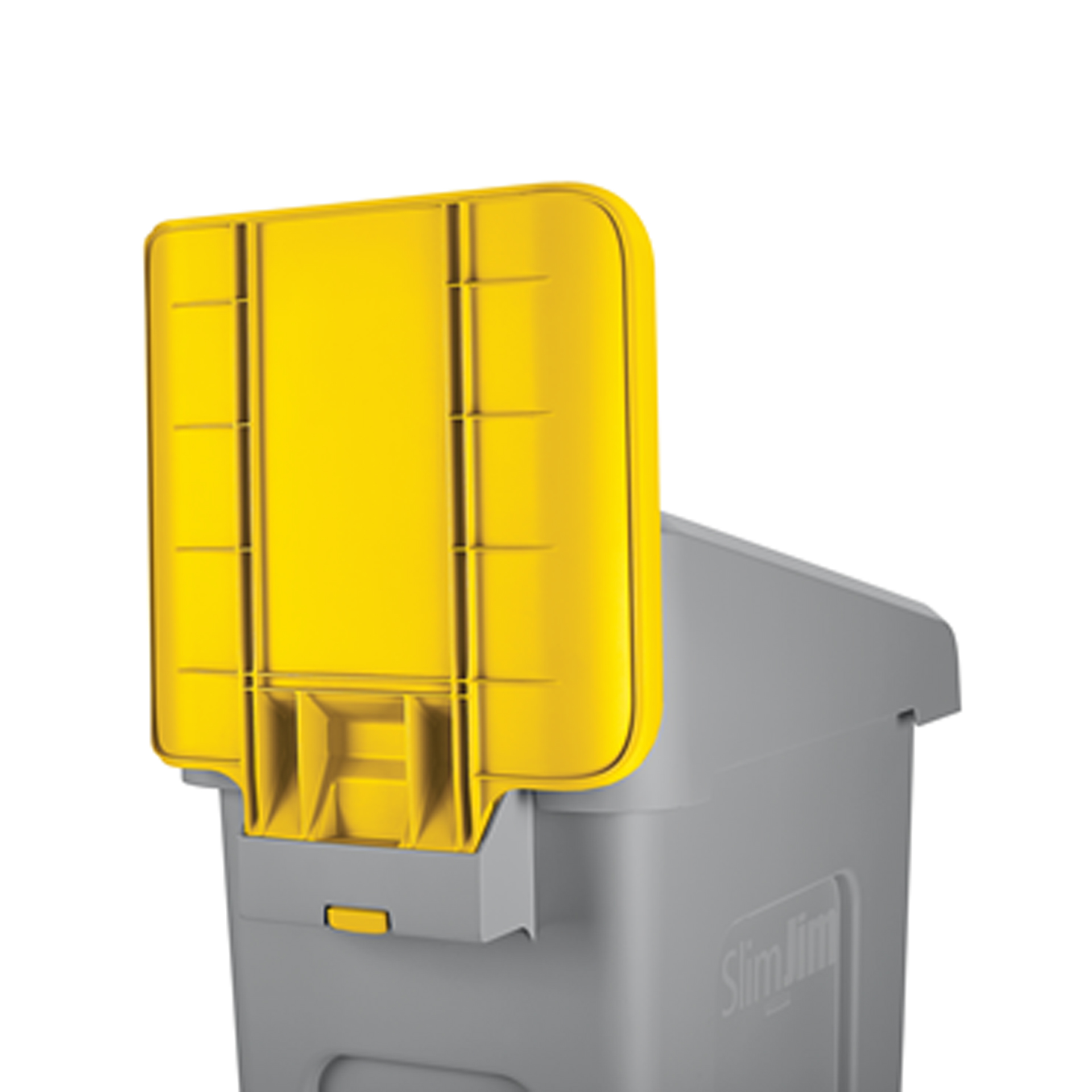 ป้ายสำหรับถังขยะรีไซเคิล Slim Jim® Recycling Station สีเหลือง
