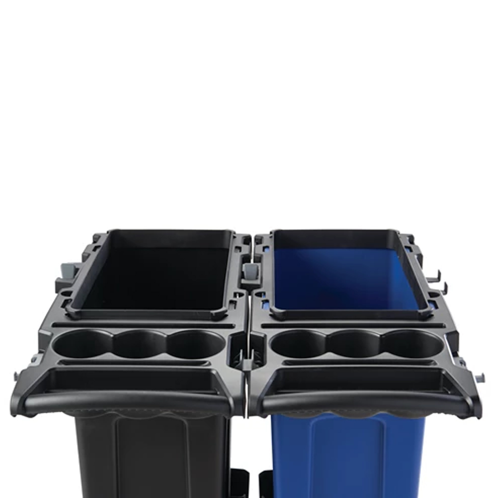 เซ็ทรถเข็นทำความสะอาด ถังขยะคู่ Slim Jim® 2-Stream Cleaning Cart