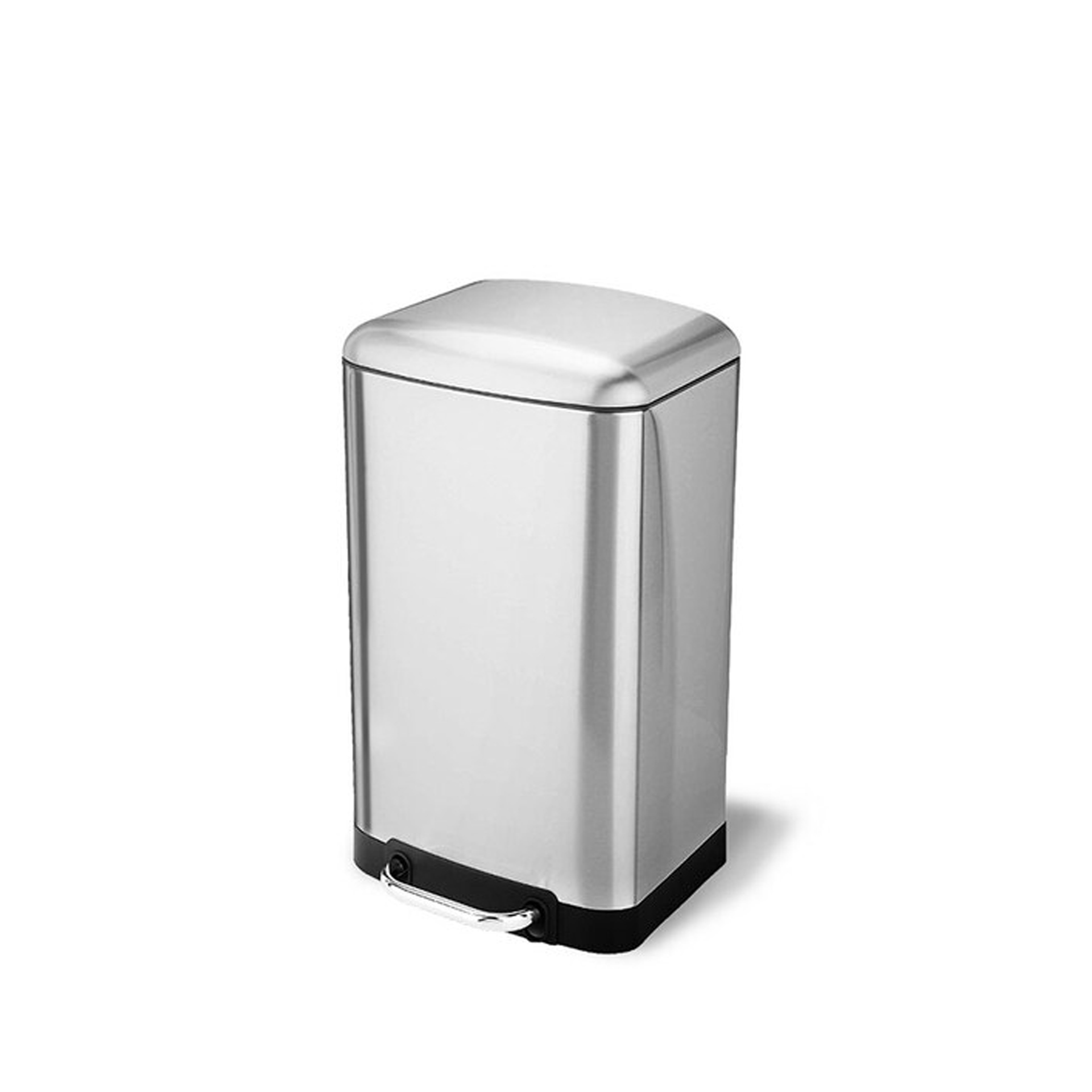 ถังขยะสเตนเลส COMBI WARE 20 ลิตร ทรงเหลี่ยม แบบเท้าเหยียบ ฝาปิดเงียบ และมีถังด้านใน