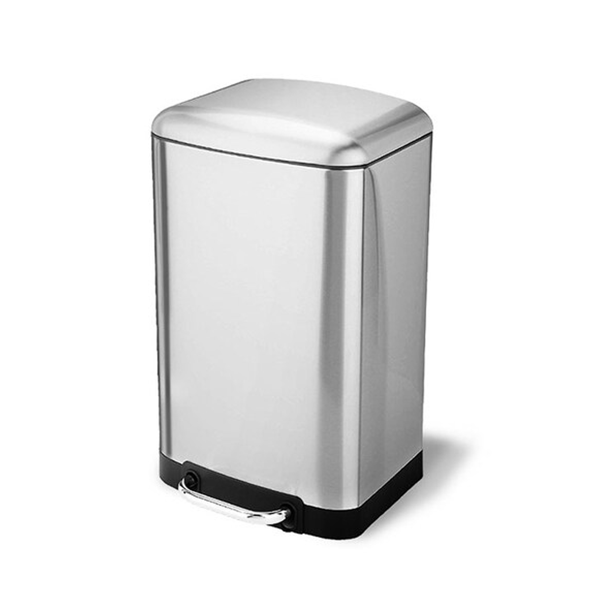 ถังขยะสเตนเลส COMBI WARE 20 ลิตร ทรงเหลี่ยม แบบเท้าเหยียบ ฝาปิดเงียบ และมีถังด้านใน