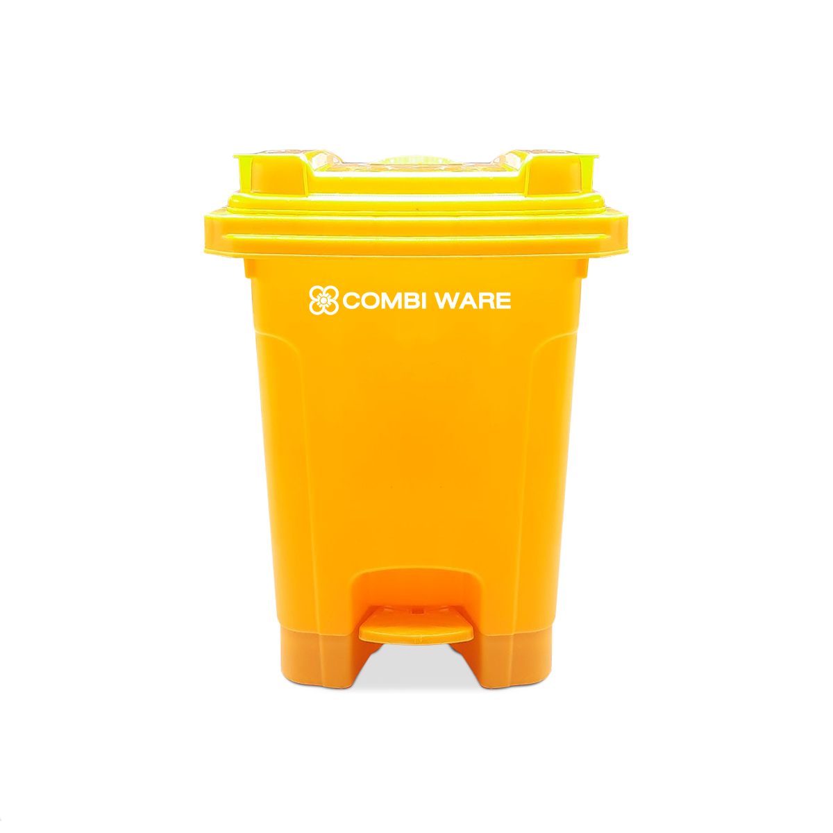 ถังขยะพลาสติก ขนาด 60 ลิตร แบบมีเท้าเหยียบ สีเหลือง (*เกรดบี-มีตำหนิ ไม่กระทบกับการใช้งาน* ซื้อแล้วไม่รับเปลี่ยนคืน)