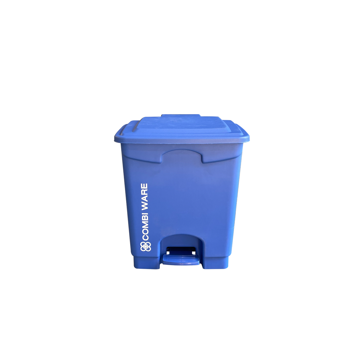 ถังขยะพลาสติก ขนาด 15 ลิตร แบบมีเท้าเหยียบ สีน้ำเงิน
