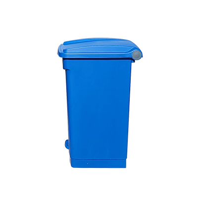 ถังขยะพลาสติก ขนาด 45 ลิตร แบบมีเท้าเหยียบ สีน้ำเงิน