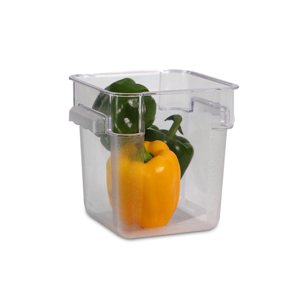 SQUARE FOOD STORAGE CONTAINER 8L CLEAR LUCENCY