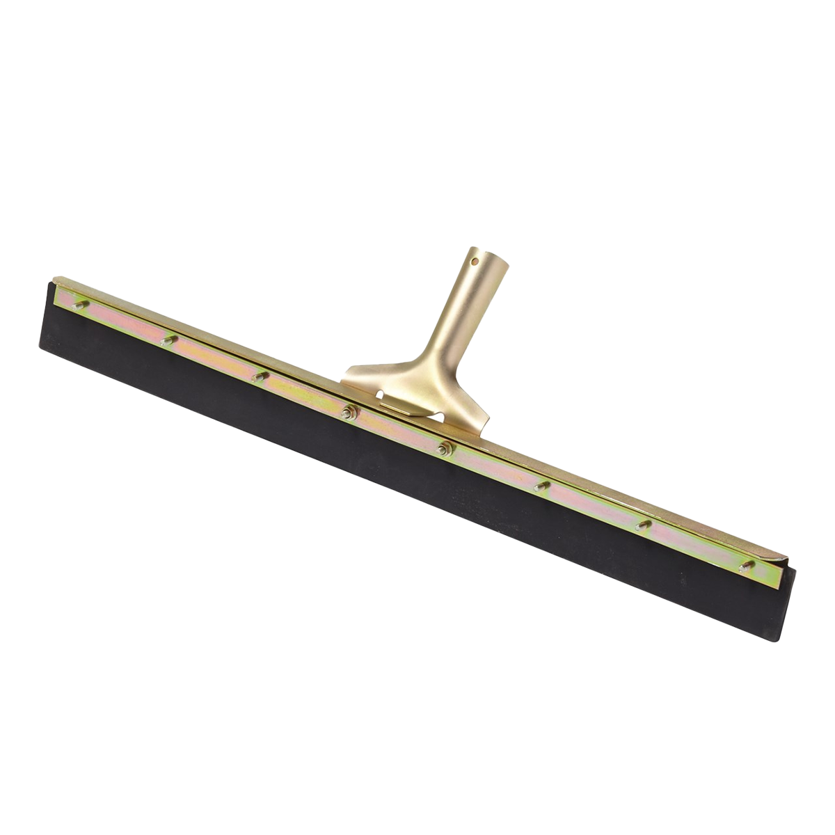 24 inch Straight Floor Squeegee, Non Marking Rubber Blade, Black
