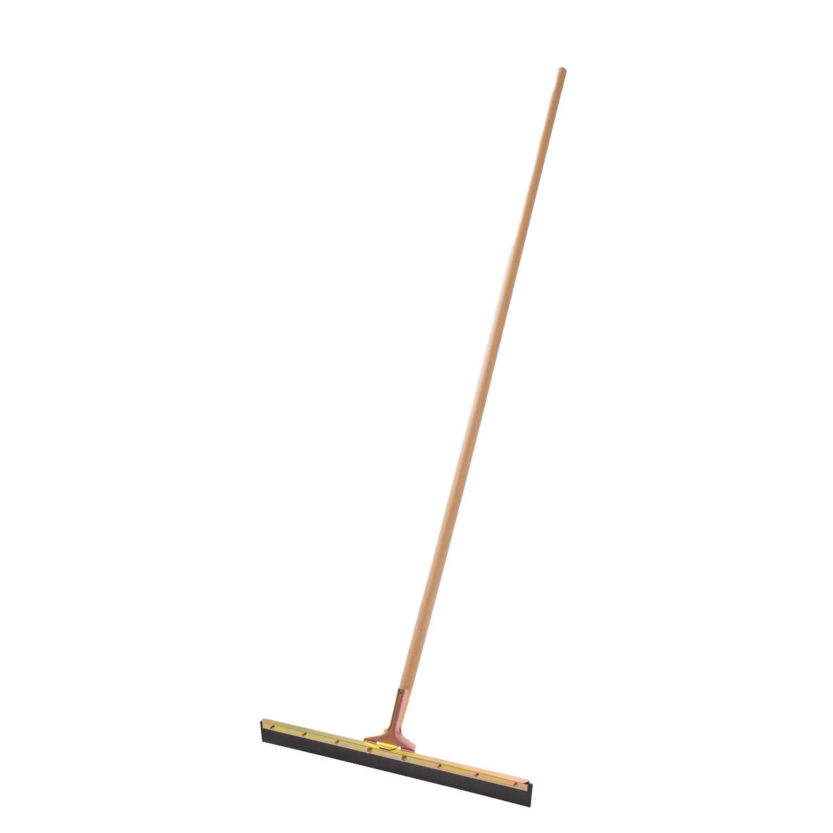 24 inch Straight Floor Squeegee, Non Marking Rubber Blade, Black