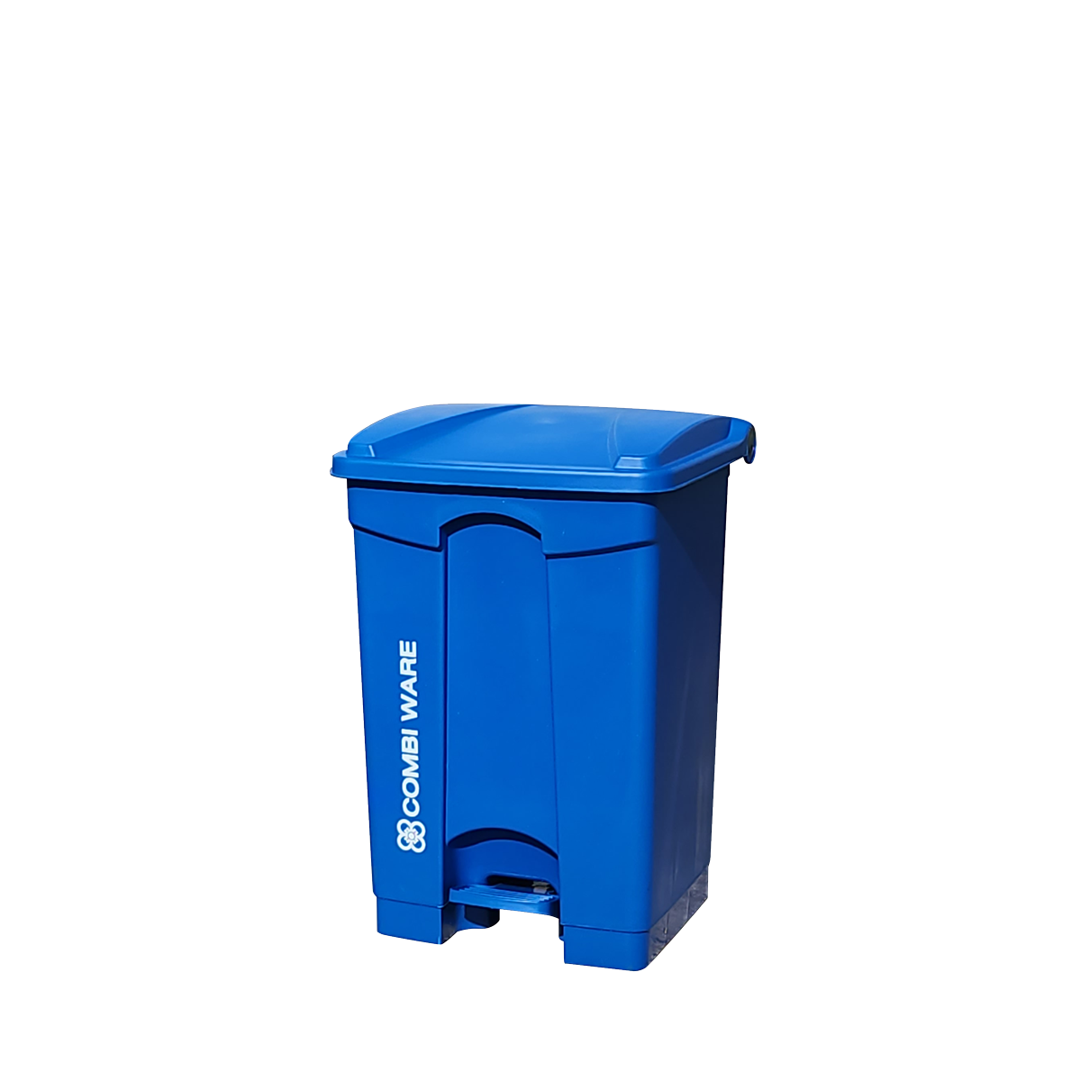 ถังขยะพลาสติก ขนาด 87 ลิตร แบบมีเท้าเหยียบ สีน้ำเงิน