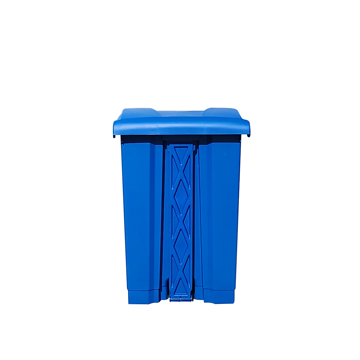 ถังขยะพลาสติก ขนาด 87 ลิตร แบบมีเท้าเหยียบ สีน้ำเงิน