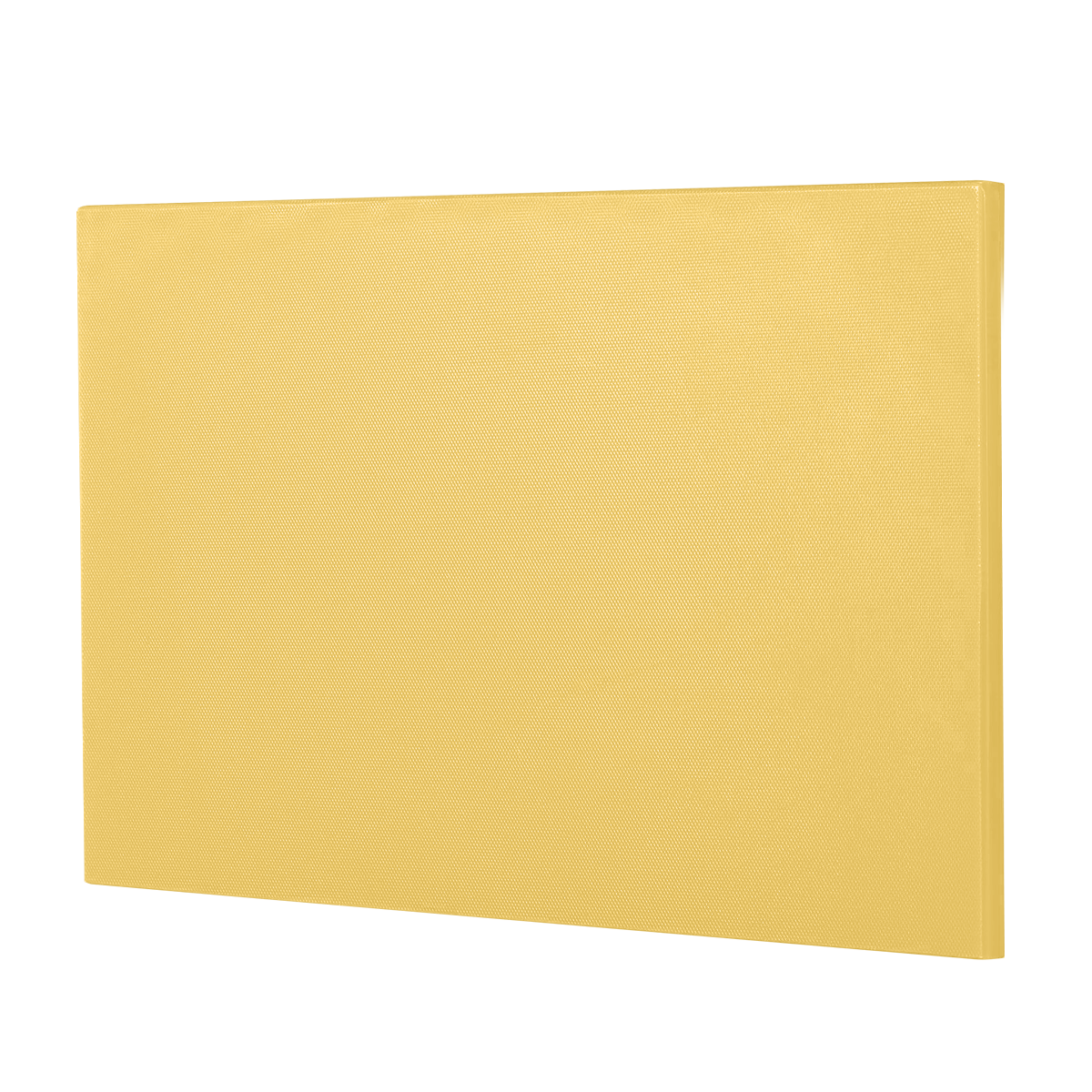 เขียงพลาสติก ทรงสี่เหลี่ยม ขนาด 18 x 12 x 0.8  ซม. สีเหลือง