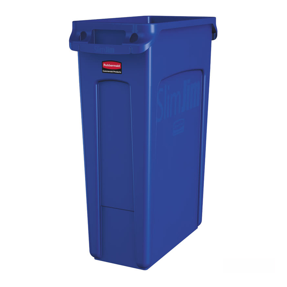 ถังขยะอเนกประสงค์ทรงสูง SLIM JIM® ขนาด 87.1 ลิตร สีน้ำเงิน