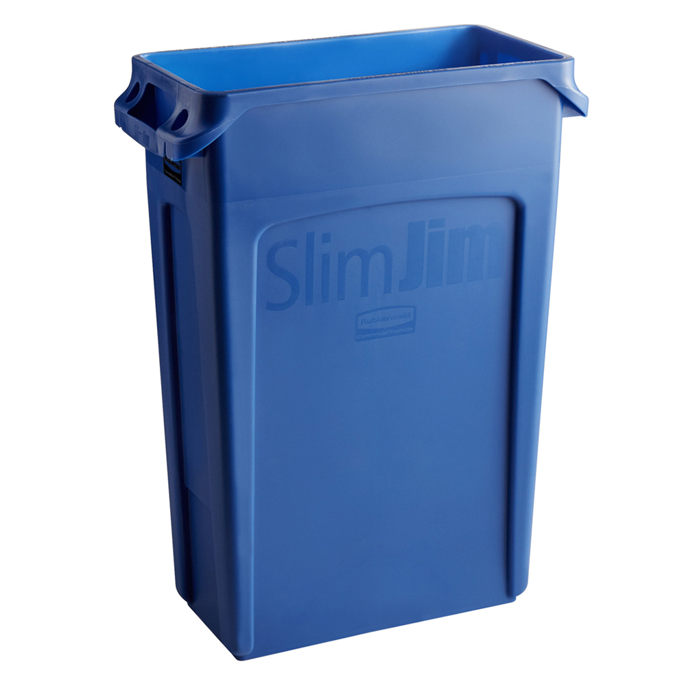 ถังขยะอเนกประสงค์ทรงสูง SLIM JIM® ขนาด 87.1 ลิตร สีน้ำเงิน