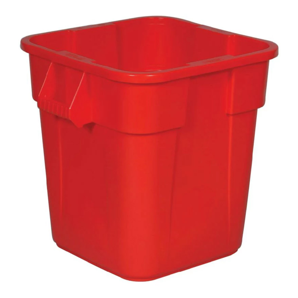 ถังอเนกประสงค์ ทรงสีเหลี่ยม ไม่รวมฝา จุได้ 106 ลิตร BRUTE® Square Container สีแดง