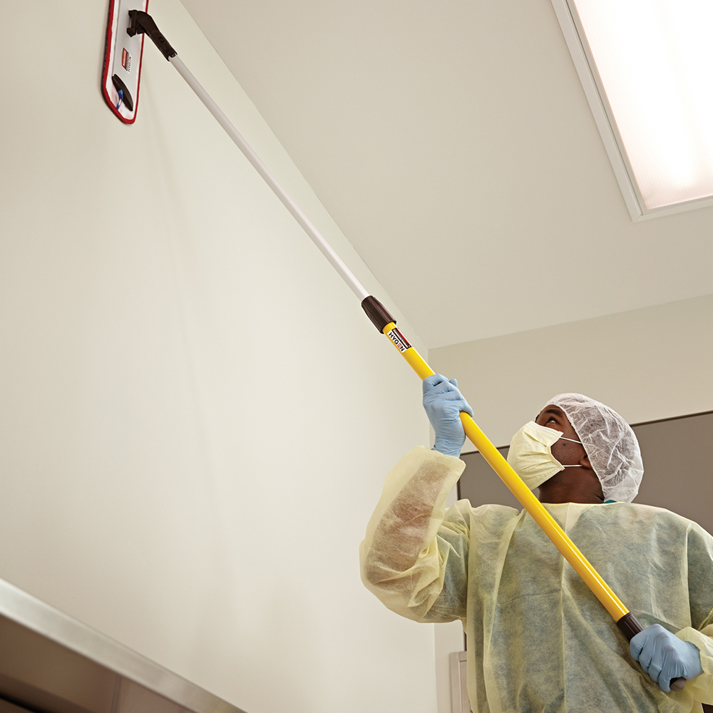 ด้ามถูพื้น Quick Connect สามารถปรับความยาวได้ 48 นิ้ว - 72 นิ้ว