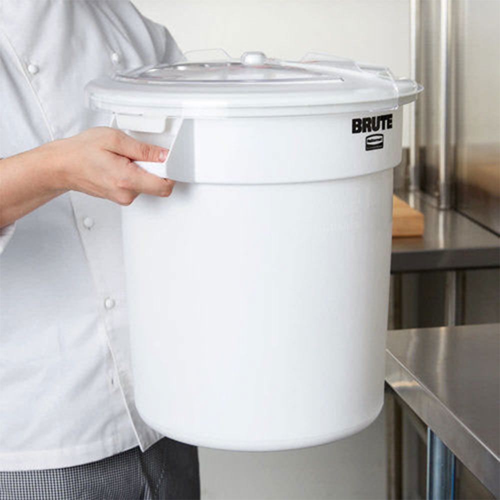 ถังใส่วัตถุดิบ สีขาว BRUTE® 32 GAL ProSave® Ingredient Container 