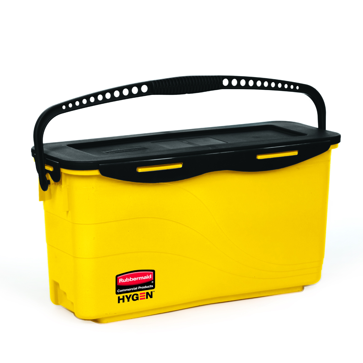 ถังใส่น้ำยาทำความสะอาดพร้อมตะแกรงกรอง HYGEN™ Microfiber Charging Bucket with Sieve สีเหลือง