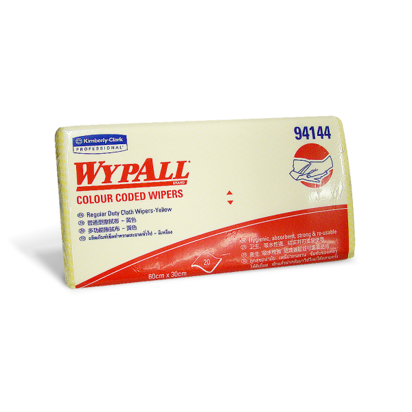 ผลิตภัณฑ์เช็ดทำความสะอาด WYPALL 60x30 cm. สำหรับงานทั่วไป สีเหลือง