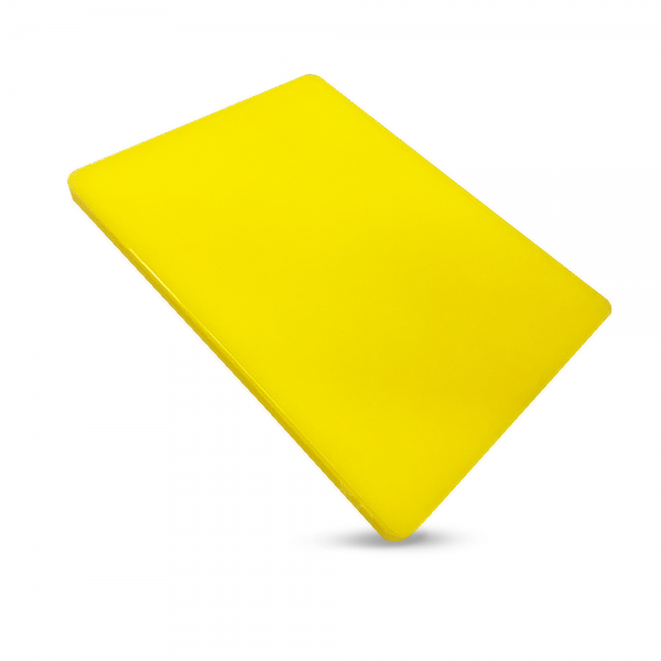 เขียงพลาสติก PE ทรงเหลี่ยม COMBI WARE 40 x 30 x 2 ซม. สีเหลือง เหมาะกับงานหั่น งานสับ และเฉือน