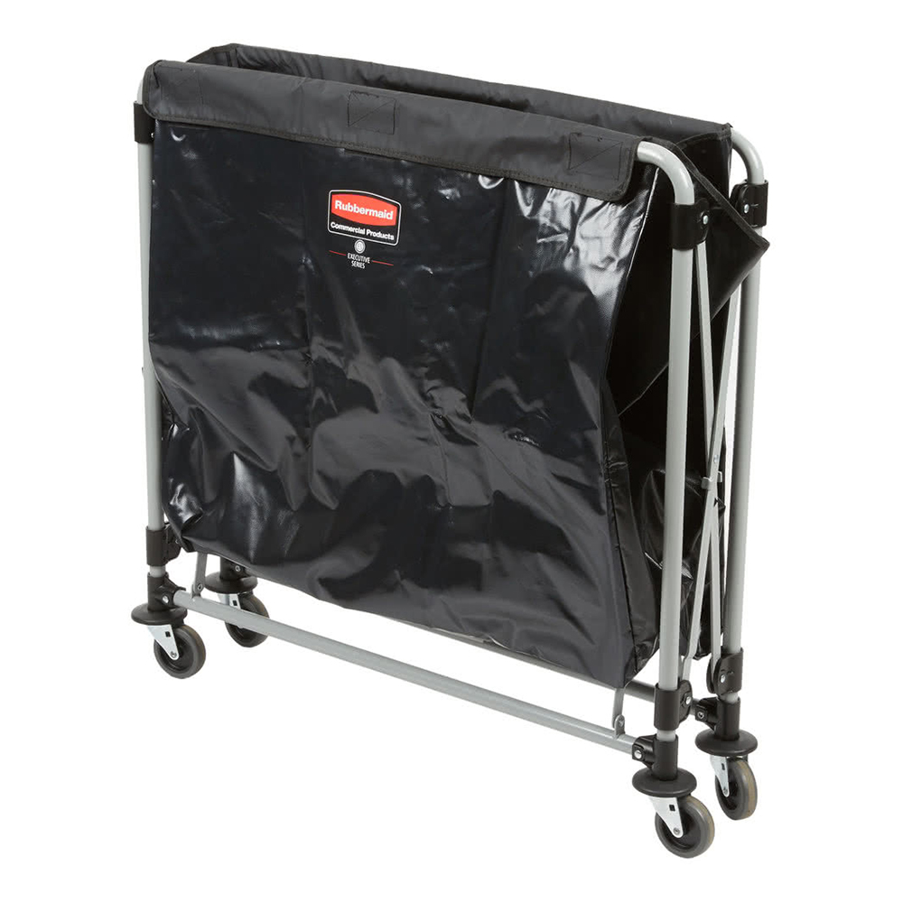 COLLAPSIBLE X CART, 8 BUSHELS, SINGLE STREAM, BLACK