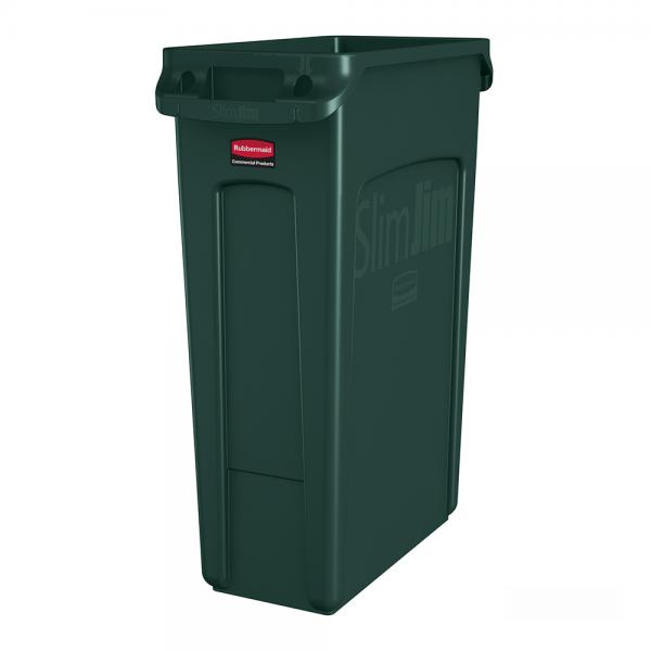 ถังขยะอเนกประสงค์ทรงสูง SLIM JIM® ขนาด 87.1 ลิตร สีเขียว