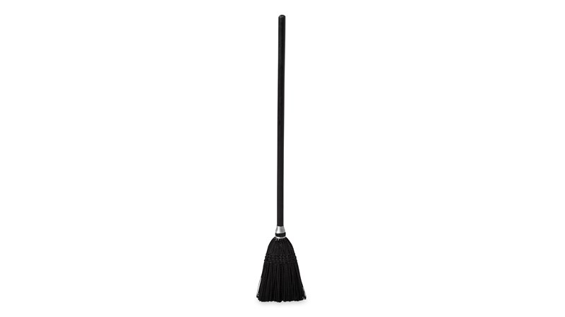 EXECUTIVE SERIES™ LOBBY BROOM, WOOD HANDLE, BLACK