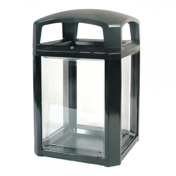 FG397589BLA - Landmark Series® Security Container with Lock and Clear Panels
